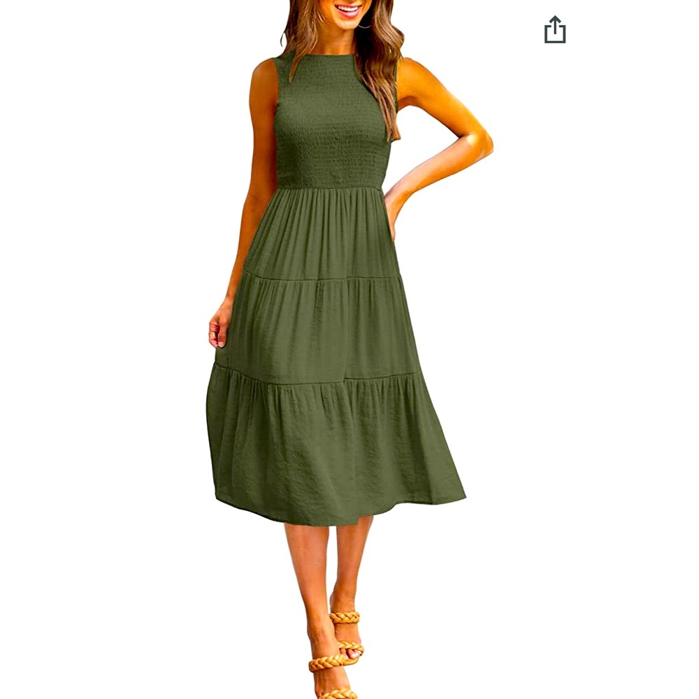 KYL Ladies Boho Dress MIDI Size Large